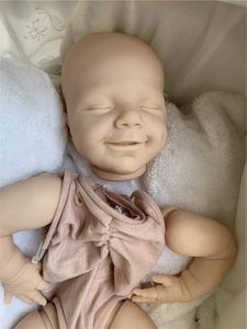 Kits de poupées Reborn non peintes en silicone, mignons modèles de poupées Reborn (tête, membres complets, corps en tissu) – Créez votre propre poupée DIY - Product Image 5