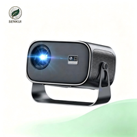 Projecteur intelligent portable 3D LED, projecteurs vidéo pour cinéma maison, jeux, projecteur laser, Smart TV BOX 1080P 4K HD