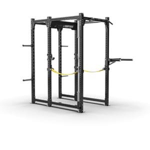 Rack de Potencia Comercial Profesional QLI QPR265 de Acero Reforzado para Levantamiento de Pesas, Jaula para Sentadillas, Entrenamiento de Cuerpo Completo y Fuerza, con Elementos de Madera - Product Image 1