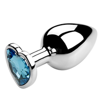 Plug anal en métal avec bijou en cristal, jouet sexuel pour femmes, ensemble de vibrateurs pour ouverture anale, Rose-M, 100% étanche