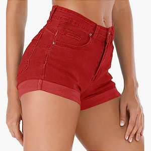 DOVEARK Custom European&amp;American Fashion <strong>Shorts</strong> Multi Colors Women's Casual Hot Pants Ultra <strong>Short</strong> High Waist Denim Jeans - Product Image 3