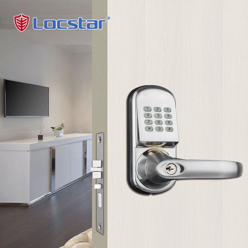 Locstar Z-Wave Smart WiFi Door Lock with Keypad | RFID Hotel Door Lock ...