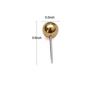 300 pièces paquet 5x15mm punaises de carte pointe en acier inoxydable tête ronde en plastique carte punaises