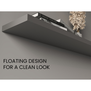 Ecco 47 In Wide <b>Floating</b> <b>Shelves</b> Set Of 2 Wall Decor Storage Book <b>Shelves</b> For Bedroom Bathroom Living Room - Product Image 6