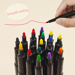 Penna in tessuto permanente a 25 colori, <span class=keywords><strong>pennarelli</strong></span> in tessuto lavabili in lavatrice per scrivere pittura <span class=keywords><strong>su</strong></span> t-shirt abbigliamento Sneakers Canvas - Product Image 1