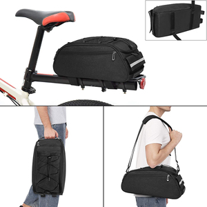 Sacoche de vélo arrière grande capacité personnalisée avec bandoulière amovible et bandes réfléchissantes pour le cyclisme et les voyages - Product Image 4