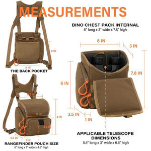 Harnais de poitrine personnalisé, durable, grande capacité, facile à transporter, étui pour jumelles, pour la chasse, la randonnée, le tir - Product Image 2