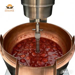 Cuiseur à sucre en cuivre de haute qualité pour les fabricants de confiseries professionnels |   Chaleur uniforme, <span class=keywords><strong>sans</strong></span> zones chaudes, approuvé CE | Casserole en cuivre inclinable - Product Image 6