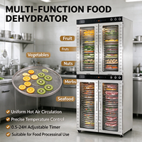 Déshydrateur alimentaire commercial à 96 plateaux, en acier inoxydable SUS 304, sécheur industriel à air chaud pour viande, bœuf séché, fruits et légumes