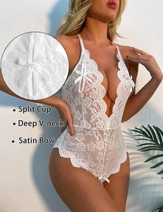 Neue Plus-Size-Spitze verführer ische offene Schritt sexy rücken freie sexy Dessous - Product Image 4