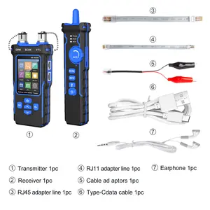 NOYAFA All In 1 Optical Power Meter Fiber Rj45 Network Cable Tester OPM VFL PoE Tester Cable Finder