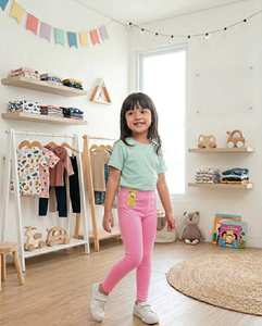 Leggings Premium Suaves y Elásticos para Niños, Pantalones Largos con Cintura Elástica Cómoda para Niños Pequeños, para Deportes, Escuela, Oración y Uso Diario - Product Image 4