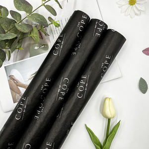 의류 포장용 맞춤 제작 종이 포장지 선물용 티슈 페이퍼 롤 커스텀 블랙 친환경 포장지 - Product Image 2