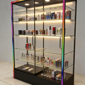 Vitrine d'exposition pour voitures avec LED, vitrine en verre trempé personnalisée, éclairage de base LED couleur, présentoir pour produits de fumer - Product Image 2
