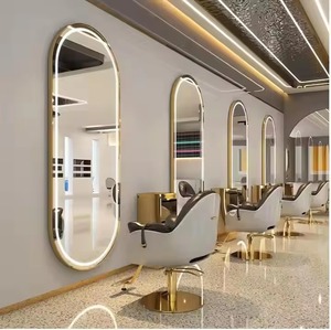 Hot Salon <b>Led</b> Wall <b>Mirror</b> Elegant Hair <b>Makeup</b> Furniture Decoration For Beautiful Salons - Product Image 1