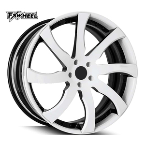 Personalización de lujo, llantas de rueda de aleación forjadas con acabado cepillado de dos piezas, 5x114,3, 5x120, 6x139,7, 17-<span class=keywords><strong>24</strong></span> pulgadas, compatible con la serie 7 Clase S - Product Image 4