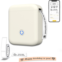 Imprimante d'étiquettes portable pour la maison, mini imprimante thermique intelligente, étiquettes imperméables, imprimante d'autocollants transparents