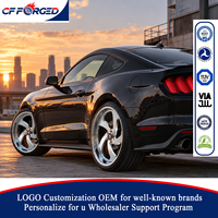 Offre Spéciale – Jantes forgées directionnelles à 2 pièces, profil profond, 19x9.5 et 20x10.5, finition chrome poli, entraxe 5x114.3, pour Ford Mustang
