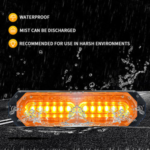 12V/24V hổ phách <span class=keywords><strong>LED</strong></span> Strobe cảnh báo ánh sáng | cường độ cao nhôm nhấp nháy đèn hiệu cho xe tải & khẩn cấp xe trang bị thêm - Product Image 4