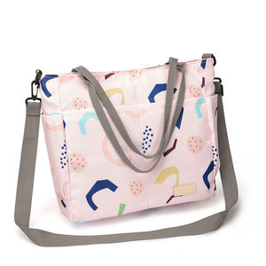 Bolsas de pañales de nailon impermeables multifuncionales para mamá, bolsas de pañales de bebé, fabricante más nuevo - Product Image 5