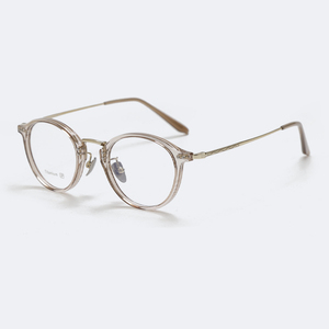 <span class=keywords><strong>Lecool</strong></span> T-18276 Montura de Gafas Ópticas de Titanio Ovaladas con Puntos, Duraderas, para Uso Diario - Servicio OEM/ODM - Product Image 2