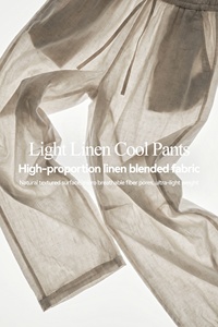 <span class=keywords><strong>Pantalon</strong></span> large pour <span class=keywords><strong>homme</strong></span> QUICKSHOW Streetwear <span class=keywords><strong>en</strong></span> <span class=keywords><strong>lin</strong></span>, viscose, nylon et lyocell, style Old Money - Product Image 2