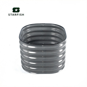 Bac à légumes <span class=keywords><strong>surélevé</strong></span> 240x60x43cm <span class=keywords><strong>DIY</strong></span> en acier galvanisé, écologique, durable, avec revêtement en poudre, pour jardins potagers et pots de fleurs - Product Image 6