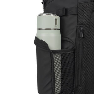Sac à dos d'affaires pour femme et homme, personnalisable avec logo, pour jeunes, loisirs, <span class=keywords><strong>voyage</strong></span>, ordinateur portable, avec charge USB, noir - Product Image 6