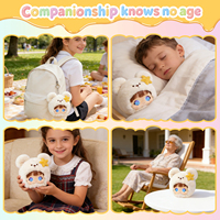 Hochwertige KI-Puppe mit PP-Baumwollfüllung und Kurzplüsch-Material, Höhenverstellbar 11-30cm, Lernspielzeug für Kinder