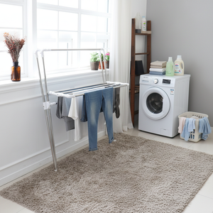 [HOME FRIEND] X-shaped Large Compact home <b>Drying</b> <b>Rack</b> ideal for apartments and limited laundry areas - Product Image 3