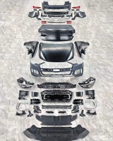 Haute qualité ajustement parfait Audi A6L C7 12-18 mise à niveau 21 C8 RS6 Kits de carrosserie de voiture nouveau pare-chocs avant pare-chocs arrière garde-boue Grille