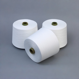 Giá Cả Cạnh Tranh Đen Nhuộm 32S/1 Cường Độ Cao Vòng <span class=keywords><strong>Spun</strong></span> Core <span class=keywords><strong>Spun</strong></span> Sợi Cotton <span class=keywords><strong>Polyester</strong></span> Cho Vớ Dệt May - Product Image 2