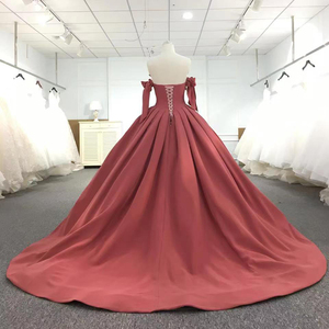 Elegance <b>Red</b> Bows Luxury Satin Party Gowns Women Evening Dress Jancember 9583-1 - Product Image 4