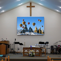 Layar Video LED Gereja P3 3mm HD Tetap Permanen dengan HDR10+ Garansi 2 Tahun Warna Penuh