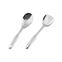 Mini outils de cuisson en acier inoxydable petite spatule de cuisson cuillère ovale louche à soupe