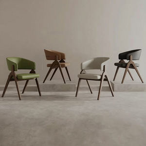 Silla de Comedor Moderna Tapizada en Madera Maciza, Sillón Ergonómico de Ocio para el Hogar, Restaurante, Hotel - Product Image 3