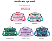 Sac isotherme imperméable Oxford avec logo personnalisé, motif de dessin animé, fermeture à glissière, capacité de 11 L, boîte à lunch pour enfants