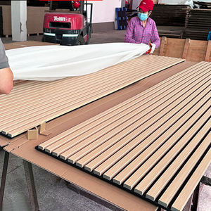 ألواح صوتية من ألياف البوليستر صديقة للبيئة مقاومة للحريق ، جدار غرفة الاجتماعات - Product Image 6