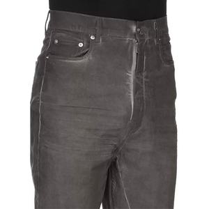 กางเกงยีนส์ขายส่งสั่งทำพิเศษสำหรับผู้ชาย สไตล์ไฮสตรีท ผ้าฝ้ายทรงสลิมฟิต ขาบาน สีเทา กางเกงขายาวผู้ชาย - Product Image 3