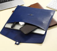 Tas File A4 Kulit PU Logo Kustom, Organizer Dokumen Bisnis, Folder File Bermotif Lembaran Kantor Multi-warna
