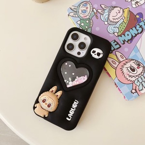 Vendita calda ragazze 3D carino in <span class=keywords><strong>Silicone</strong></span> cartone animato Labubu amore sabbie mobili pelle senso Smart <span class=keywords><strong>Cover</strong></span> per <span class=keywords><strong>Apple</strong></span> <span class=keywords><strong>iPhone</strong></span> 17 16 15 Pro Max - Product Image 5