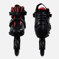 Patins à roulettes en ligne professionnels réglables HEAD Modèle 45 pour slalom, roues lumineuses, rouge foncé, luxe, pour enfants