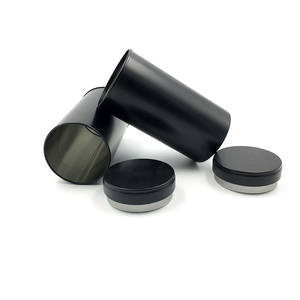 Bán Buôn Tùy Chỉnh Vòng Trung Quốc Đen Trang Trí Kín Lưu Trữ Lớn Xi Lanh Ống Kim Loại Trà Container - Product Image 2