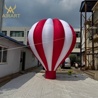 Ballon à air chaud de cirque gonflable de couleur différente pour la décoration extérieure d'intérieur de lieux