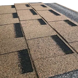 Construction materials economic waterproof roof tiles laminated asphalt shingle for house construction