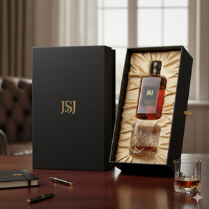 Boîte rigide en papier texturé <span class=keywords><strong>de</strong></span> luxe pour le rangement et la présentation <span class=keywords><strong>de</strong></span> bouteilles <span class=keywords><strong>de</strong></span> <span class=keywords><strong>cognac</strong></span>, avec doublure intérieure en tissu satiné - Product Image 2