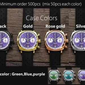 Reloj de Lujo con Estilo Moderno, Personalizable con Nombre, de Acero Inoxidable, con Esfera de Cristal, Movimiento de Cuarzo ETA, Cronógrafo, Calendario Completo, Resistente al Agua 5 BAR - Product Image 3