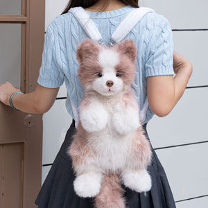 Mochilas de Peluche Suave con Diseño de Perro Border <span class=keywords><strong>Collie</strong></span> de DUPAN, Gran Capacidad, Portátiles, para Aliviar el Estrés, para Viajes Diarios - Product Image 3