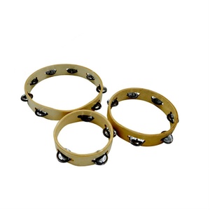 Hot Selling 8 Inch Single-Row Wooden Tambourine Orff Percussion <b>Instrument</b> Headless <b>Musical</b> Hand Drum <b>Musical</b> Toy - Product Image 4