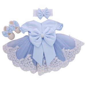 ชุดเดรสสำหรับเด็กชุดเดรสงานแต่งงานแขนยาวคลุมเข่าสำหรับเด็กแรกเกิดชุดเสื้อผ้าเด็กสีขาวออกแบบได้ตามต้องการ - Product Image 1